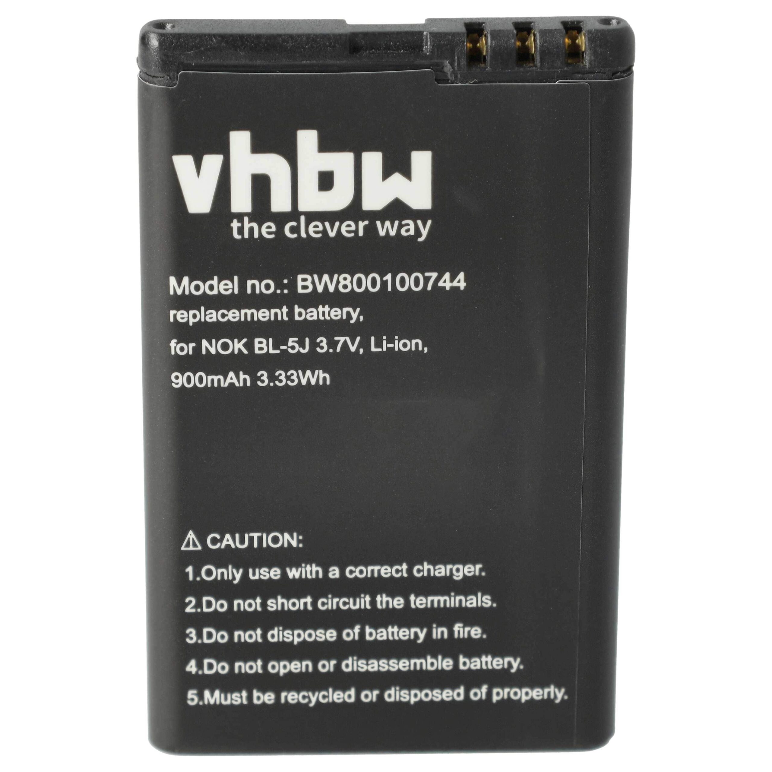Bateria vhbw para Doro RCB01 - 900 mAh 3.7 V Li-Ion - Image 3