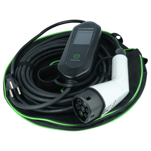 Cabo de Carregamento para Fiat Panda Elétrico - Tipo 2 para Ficha Euro, Monofásico, 16 A, 3,5 kW, 10 m