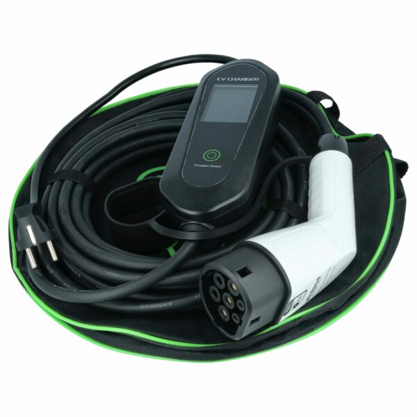 Cabo de Carregamento para Fiat Panda Elétrico - Tipo 2 para Ficha Euro, Monofásico, 16 A, 3,5 kW, 10 m