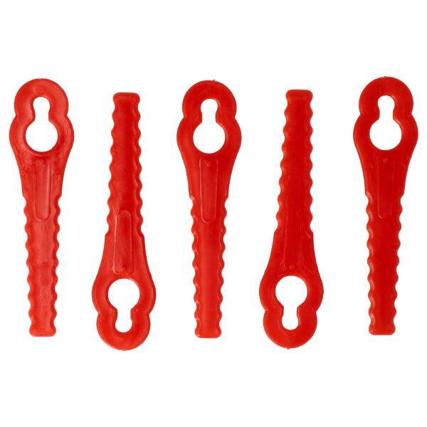 5x Lâminas de Substituição para Aparador de Relva Güde 58586 - vhbw (Vermelho)