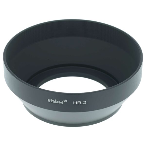 Pá para Sol / Para-sol vhbw em metal preto para objetiva Nikon Nikkor 50mm (substitui Nikon HR-2)