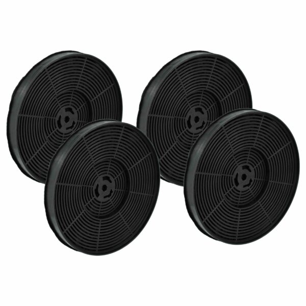 Filtro de Carvão Ativado vhbw para Coifa Bomann KF568 - Pack 4 unidades, 17,5 cm