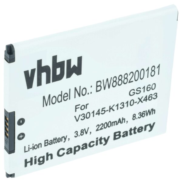 Bateria vhbw para Telemóvel Gigaset GS160, GS170 - 2200 mAh
