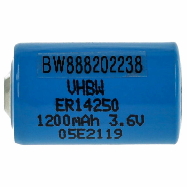Bateria ER14250 vhbw Premium 1/2AA 1200 mAh 3.6V Li-SOCl2
