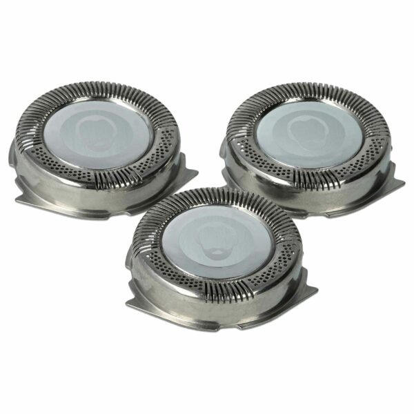 3 Cabeças de Barbear Substituem Philips HQ8, SH50 para Máquina de Barbear Elétrica, Prata
