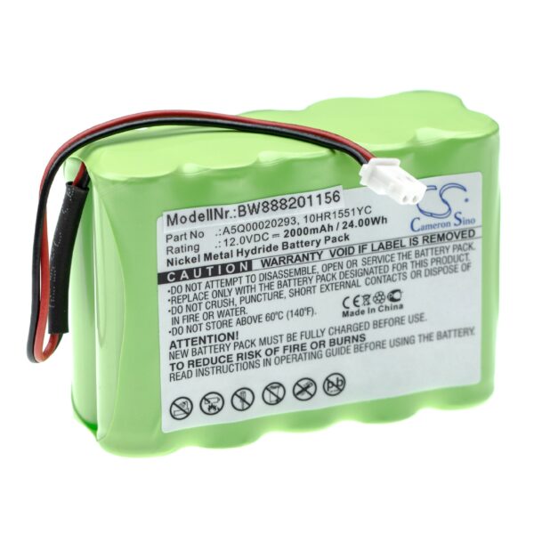 Bateria de substituição vhbw para sistemas de alarme Siemens 12V 2000 mAh NiMH
