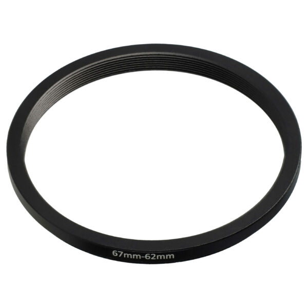 Anel Adaptador de Redução 67 mm para 62 mm vhbw para Objetivas