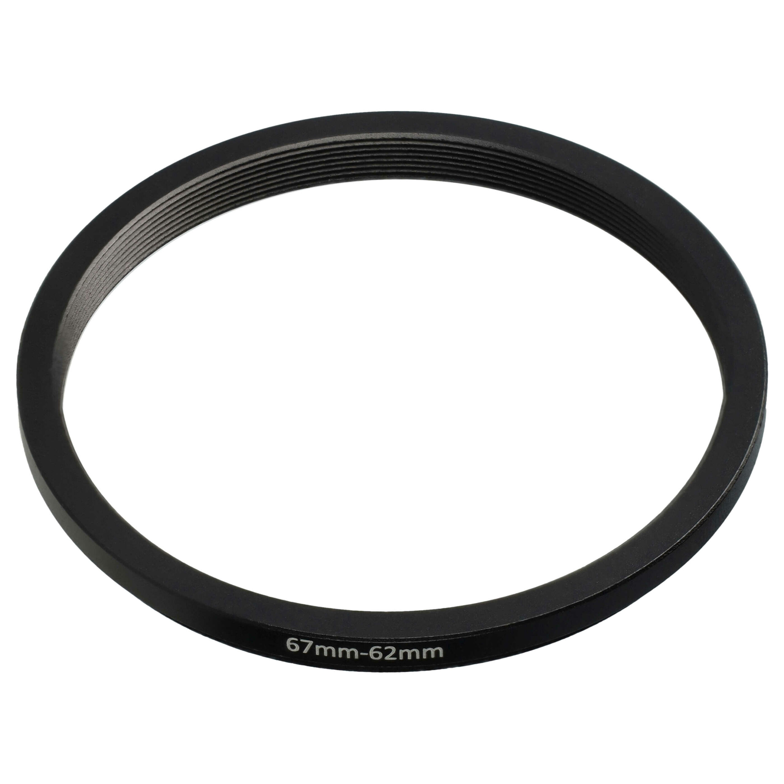 Anel Adaptador de Redução 67 mm para 62 mm vhbw para Objetivas