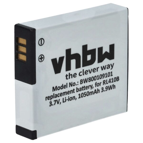 Bateria vhbw para Rollei AC 410-420 / RL410B - 1000mAh, 3.7V, Li-Ion