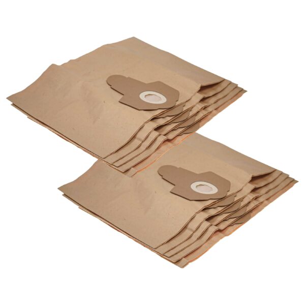 10x Sacos para Aspirador vhbw compatível com Siemens Typ W e Moulinex - papel