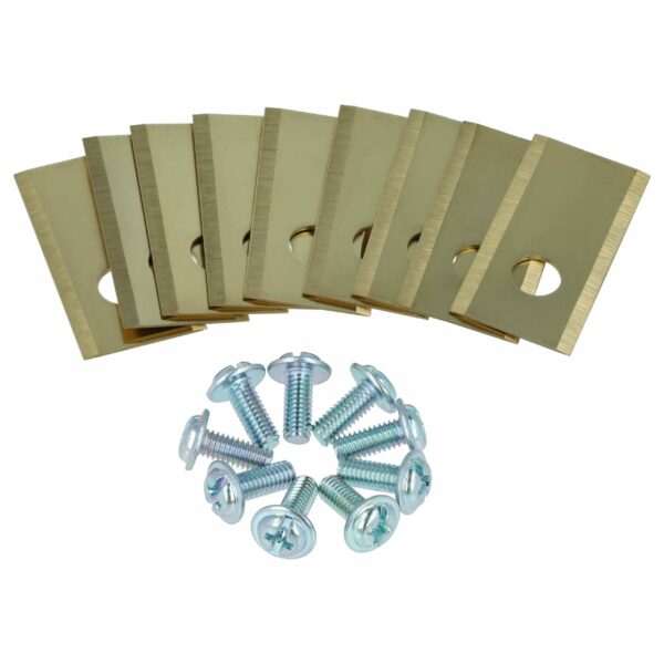 Conjunto de 9 Lâminas de Substituição vhbw para Cortadores de Relva Robóticos Philips, Scheppach, Worx, Landxcape e outros