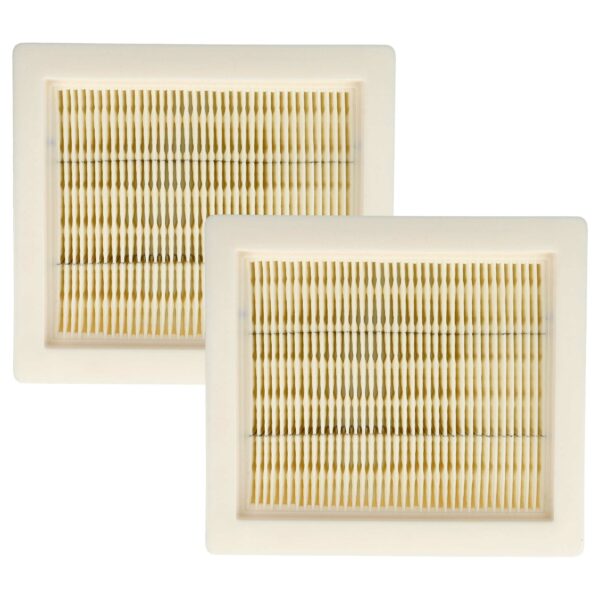 2x Filtro Plissado Plano vhbw para Aspirador Hilti / Würth / Worx