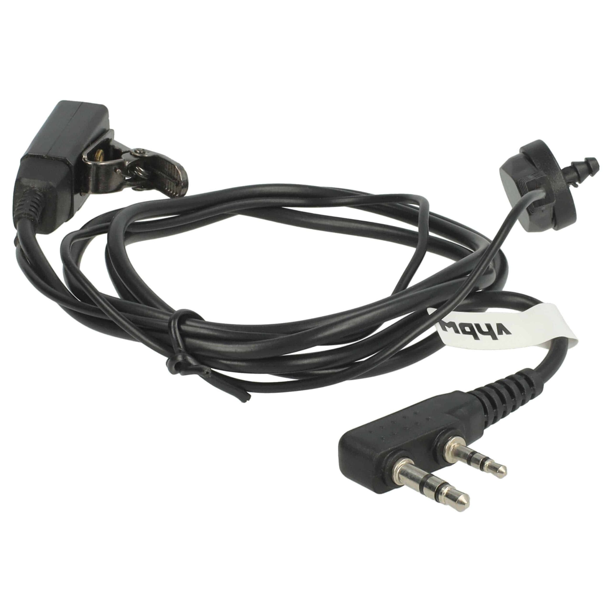 Auricular de Segurança vhbw para Kenwood/Baofeng - 5 Unidades com Botão de Resposta e Clip - Image 4
