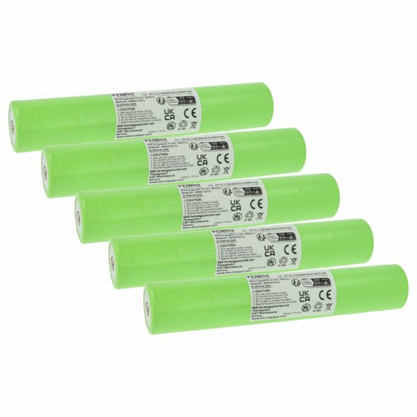 Bateria vhbw 6V 5000 mAh NiMH para Lanternas Ericsson, GE, Maglite e Streamlight