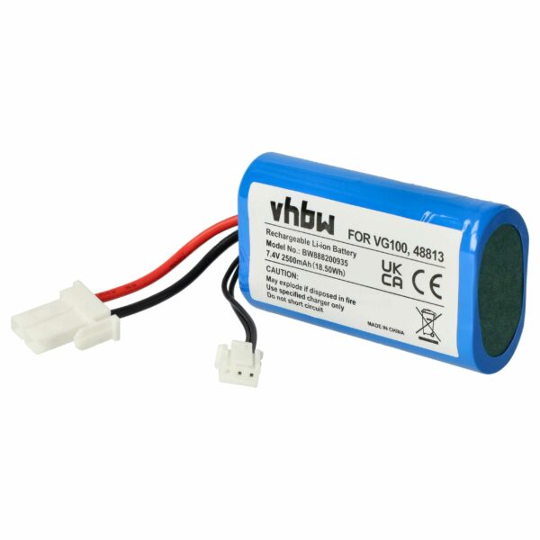 Bateria vhbw 2500mAh 7.4V Li-Ion para Vorwerk 48813