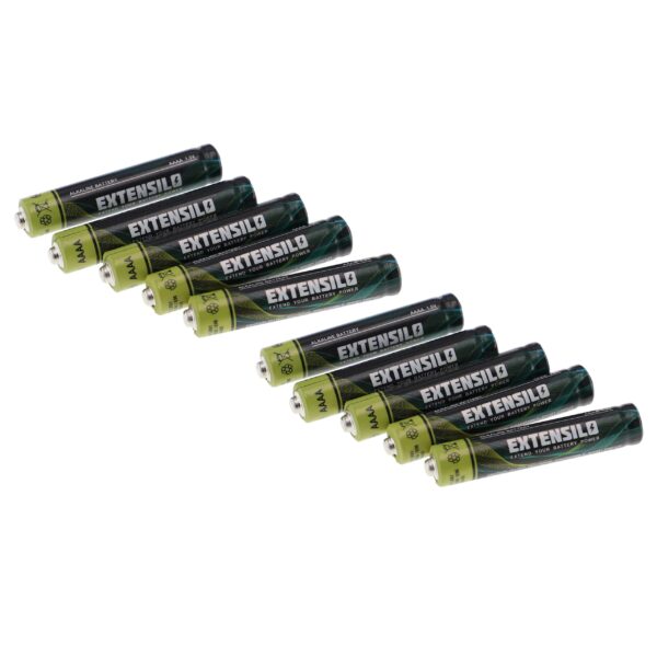 Baterias AAAA 550 mAh 1.5V Alcalinas EXTENSILO (Pack 10)