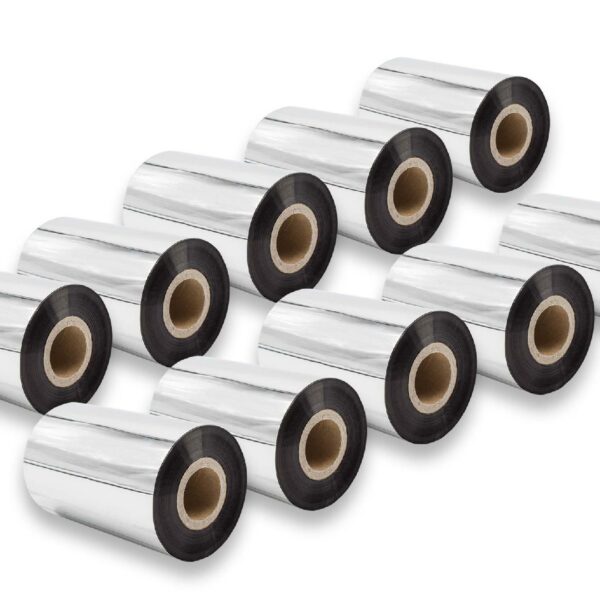 10x Fita de Transferência Térmica vhbw para Godex, Printronix, TSC - 100 mm x 300 m, Cera-Plus