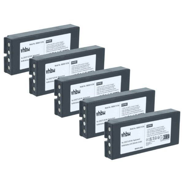 Pack 5x Bateria de Substituição para Danfoss 2305271, Comando Remoto BT24IK - 2000 mAh