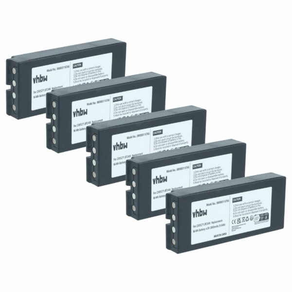 Pack 5x Bateria de Substituição para Danfoss 2305271, Comando Remoto BT24IK - 2000 mAh