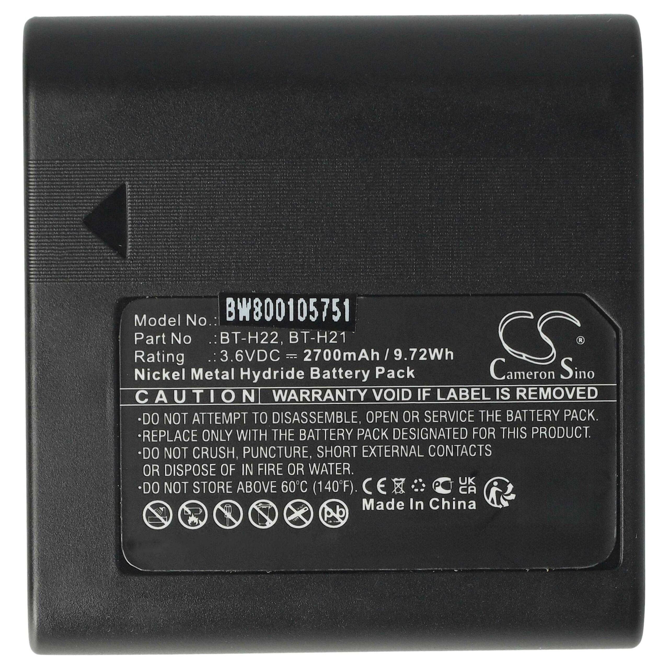 Pack 2 Baterias vhbw para Câmara Sharp BT-H21U, BT-H21 - 2700 mAh 3.6 V NiMH - Image 3