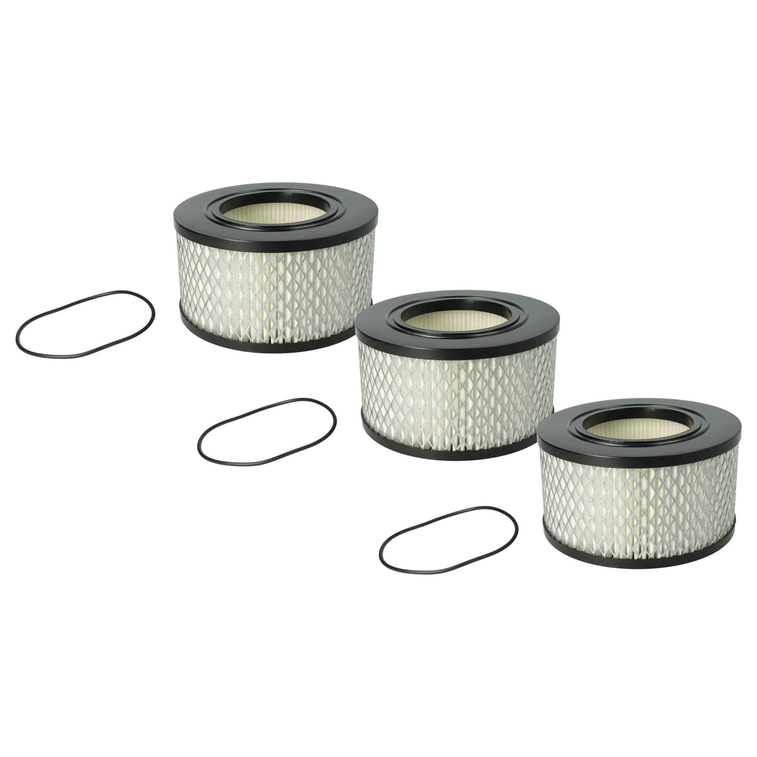Pack 3x Filtros de Substituição vhbw para Aspiradores Mirka e Flex 445.126 - Classe H-Amianto