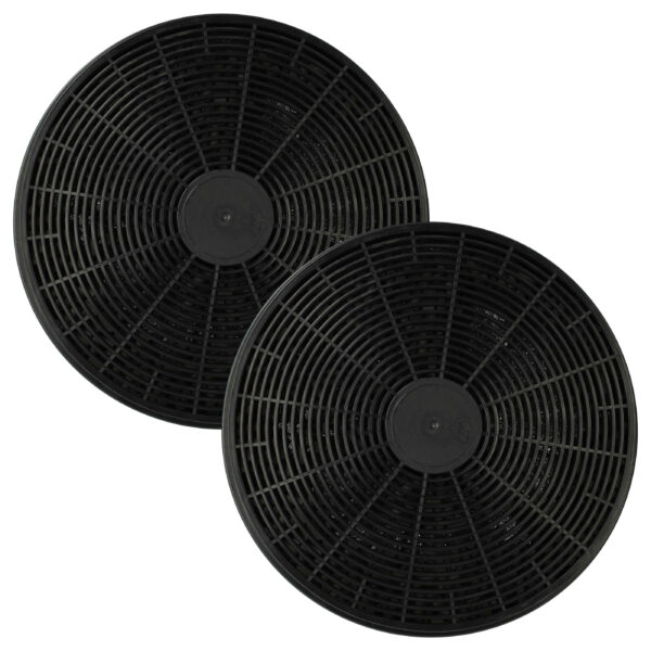 2x Filtro de Carvão Ativado Compatível com Baumatic ST1 para Coifa - 17,5 cm vhbw