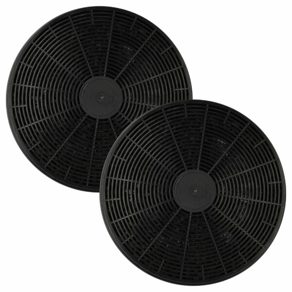 2x Filtro de Carvão Ativado Compatível com Baumatic ST1 para Coifa - 17,5 cm vhbw