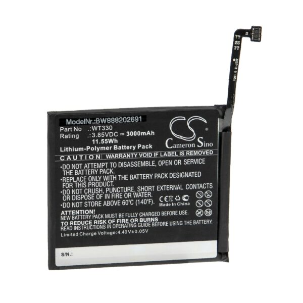 Bateria para Telemóvel Nokia WT330 - 3000 mAh 3.85 V Li-Polímero vhbw