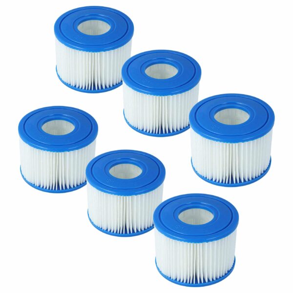 Pack 6x Filtro tipo S1 para Piscina - Compatível com Bestway FD2135 e Intex 29011