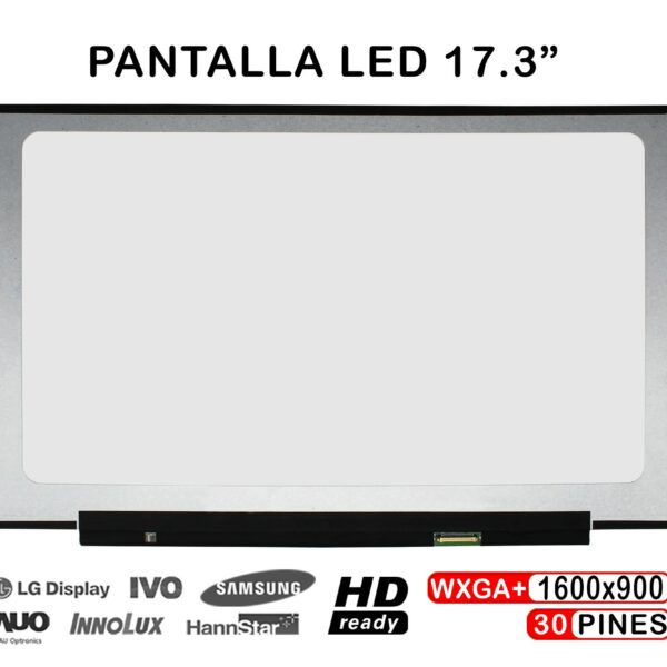 ECRÃ LED QUASE NOVO DE 17,3" PARA PORTÁTIL NT173WDM-N23 V8.0 NT173WDM-N25