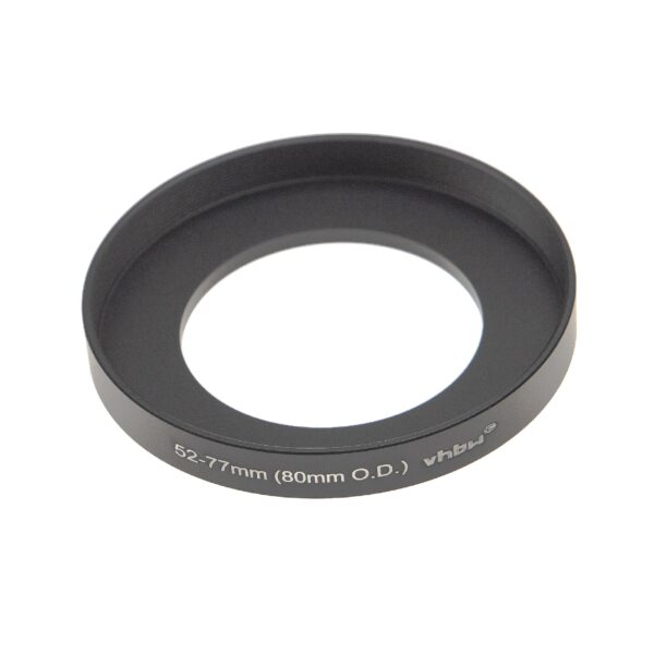 Anel Adaptador Step-Up vhbw de 52 mm para 77 mm para Matte Box 80 mm O.D.