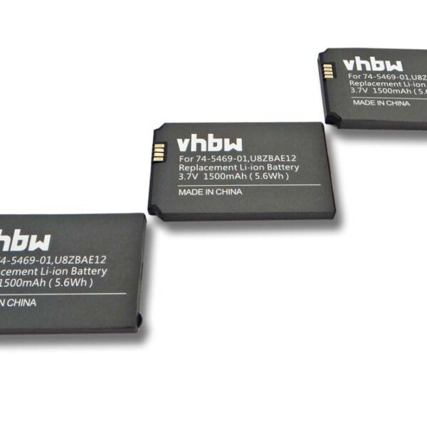 3x Bateria vhbw para telefone fixo Cisco 7921G 7925G 7926G - 1500 mAh 3.7 V Li-Ion