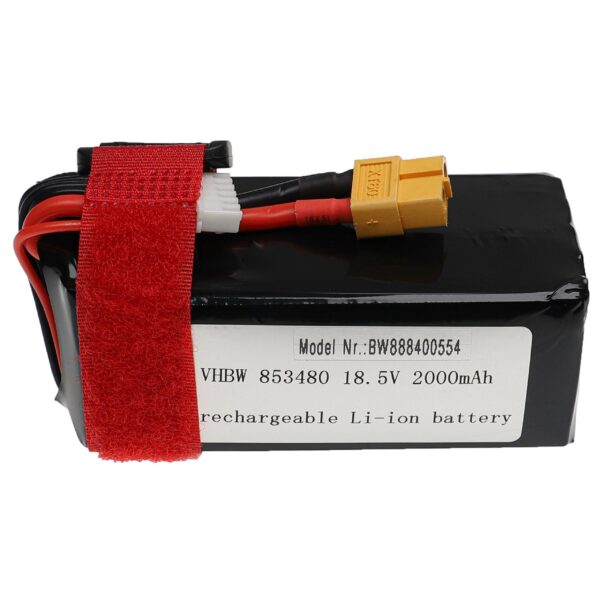 Bateria vhbw para Modelos e Drones - 2000 mAh, 18.5 V, Li-Polímero, XT60