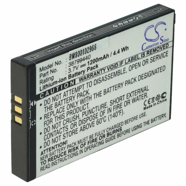 Bateria vhbw para GPS Becker 38799440 - 1200mAh, 3.7V