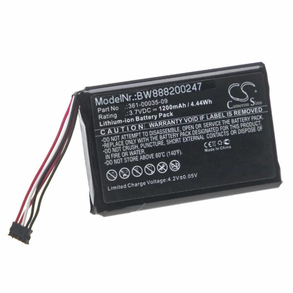 Bateria vhbw para Garmin Dog Trainer T 5 mini, TT 15 mini - 1200 mAh 3.7 V