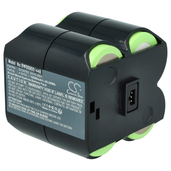 Bateria vhbw NiMH para Spectra Precision DG613, GL612 10000 mAh 4.8 V