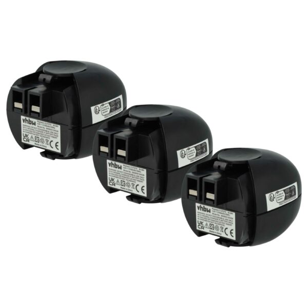 Bateria vhbw 4.8V 2100mAh NiMH para Ferramentas Eléctricas Würth/Metabo (Pack 3x)