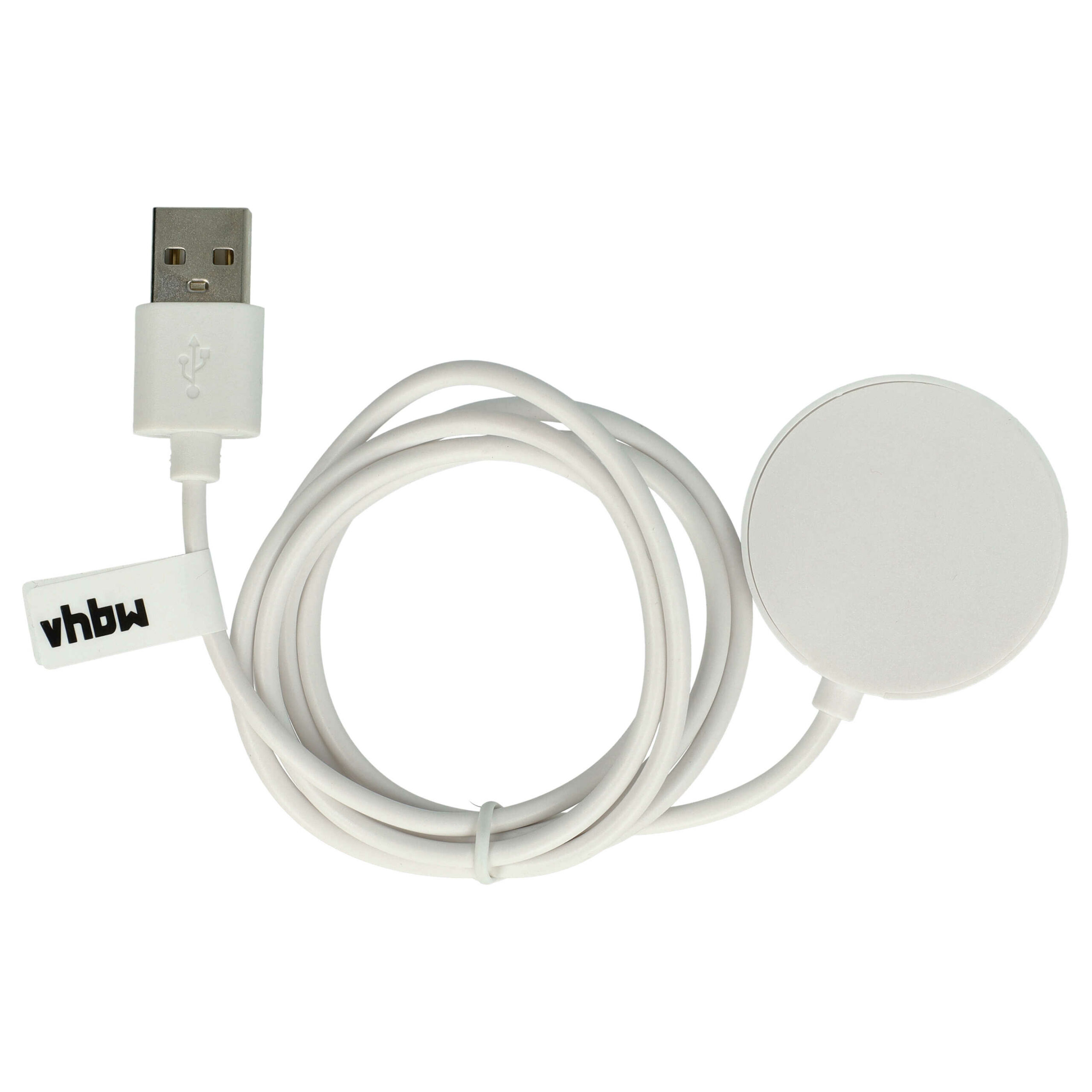 Base de Carregamento USB vhbw para Smartwatch Xiaomi Watch S2 42mm, 46mm - 102 cm, Branco - Image 2