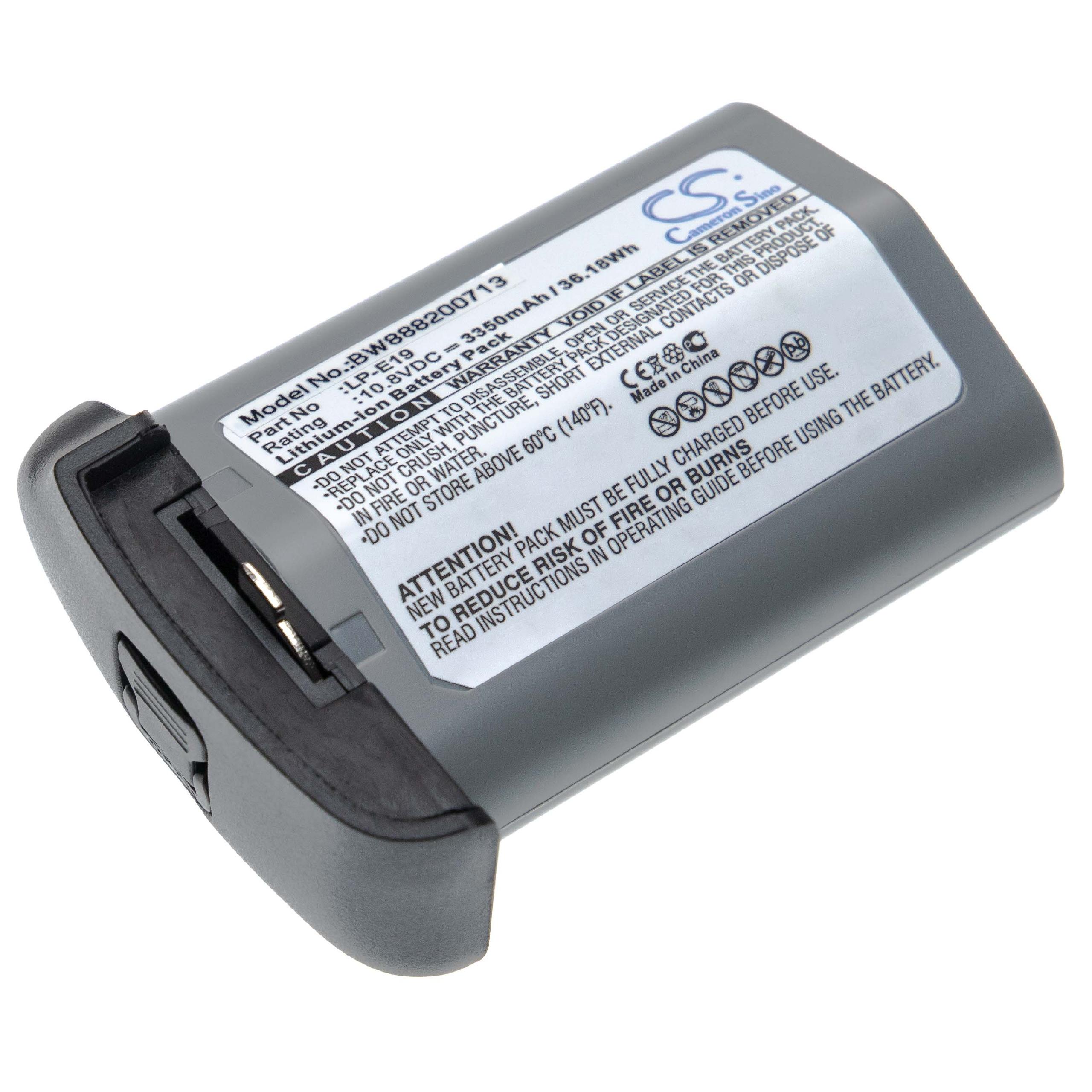 Bateria vhbw LP-E19 para Canon - 3350mAh, 10.8V, Li-Ion - Image 2