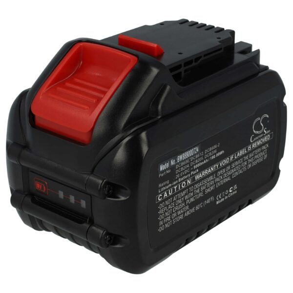 Bateria vhbw para ferramenta elétrica Dewalt DCB115, DCB102, DCB105, DCB107, DCB112 - 9000 mAh, 20 V, Li-Ion