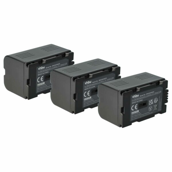 Bateria vhbw 3x para Câmaras Hitachi/Panasonic DZ-BP16, DZ-BP28 - 1700 mAh 7.2V Li-Ion