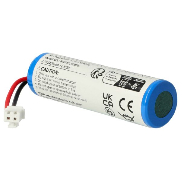 Bateria vhbw para Leifheit 3400mAh, 3.7V, Li-Ion