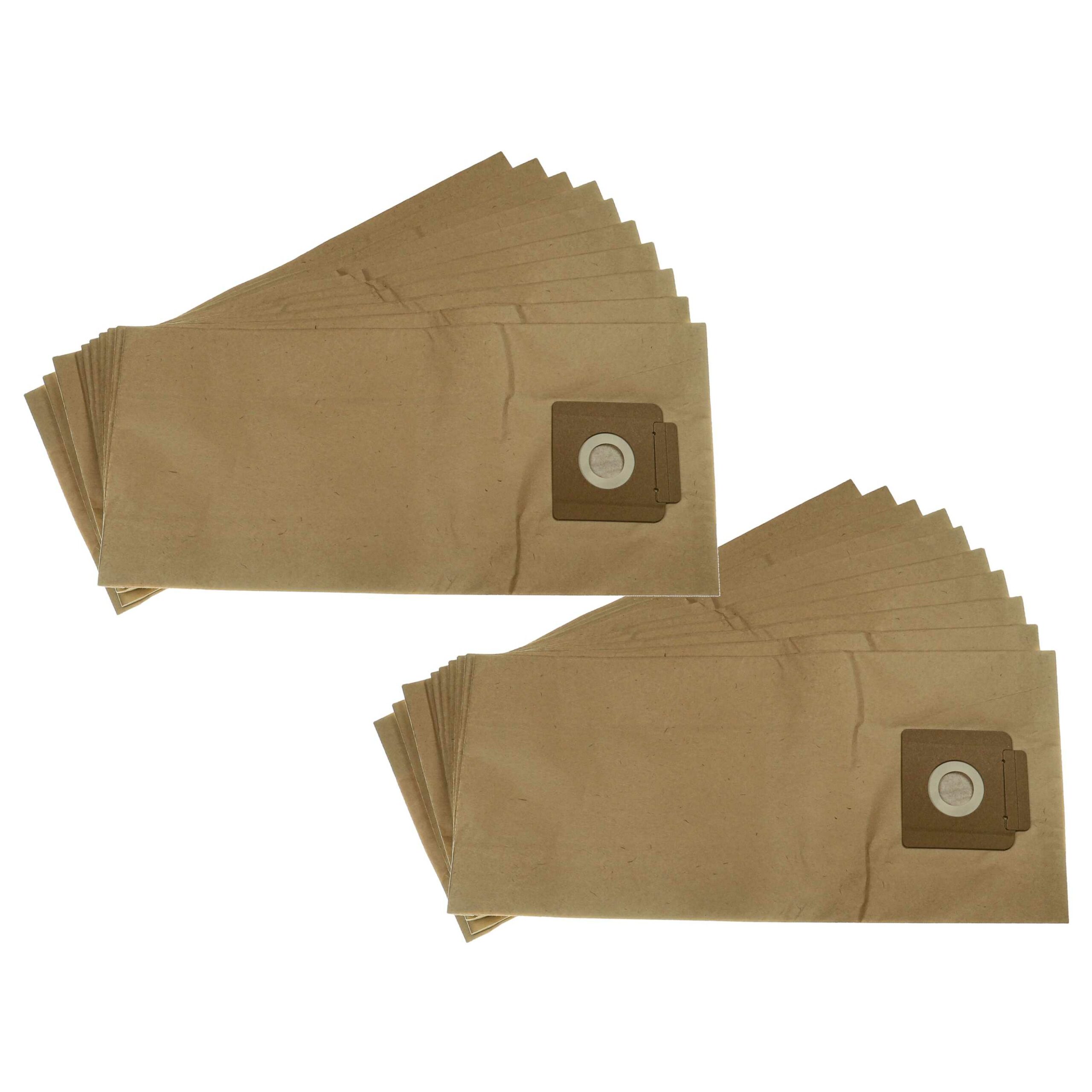 20x Sacos para Aspirador vhbw para Kärcher DS 5300, T 7/1, T 10/1 - Papel
