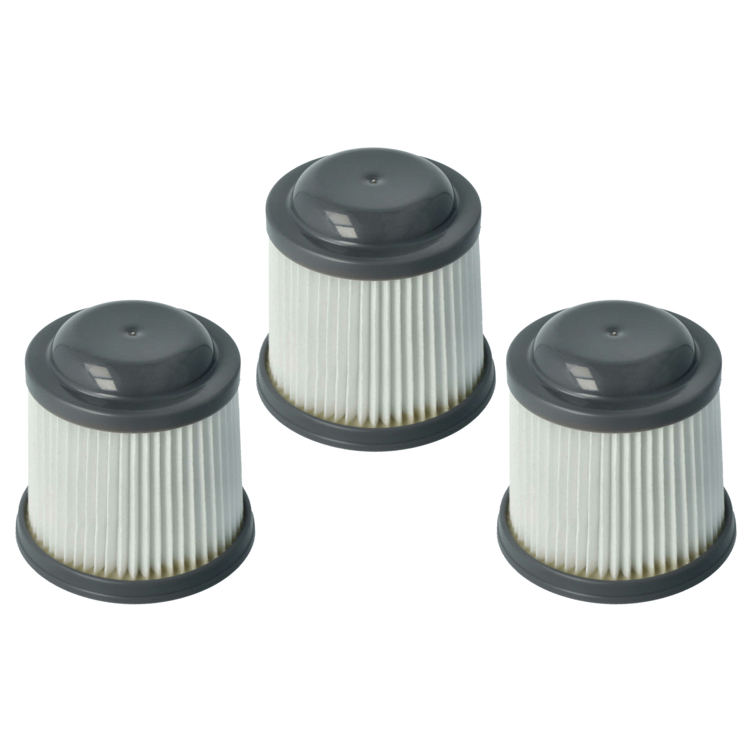 Conjunto de 3 Filtros de Cartucho vhbw para Aspiradores Black & Decker VF90, PVF110
