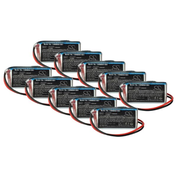 Pack 10x Baterias CR-2/3AZ vhbw para Verisure ENiQ - 1350 mAh 3V Li-MnO2