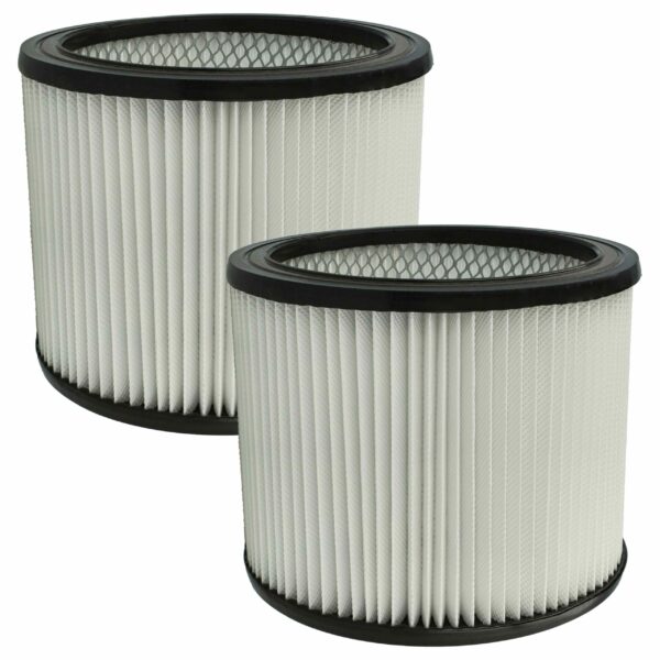 2x Filtro Cilíndrico de Substituição para Aspiradores Masko / Arebos - vhbw