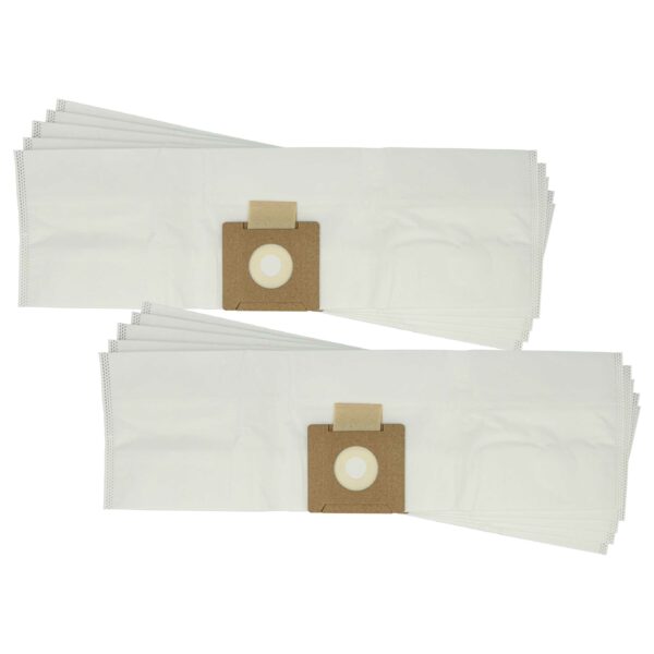 Pack de 10 Sacos para Aspirador Cleanfix 022.433 Tennant - Microfleece vhbw