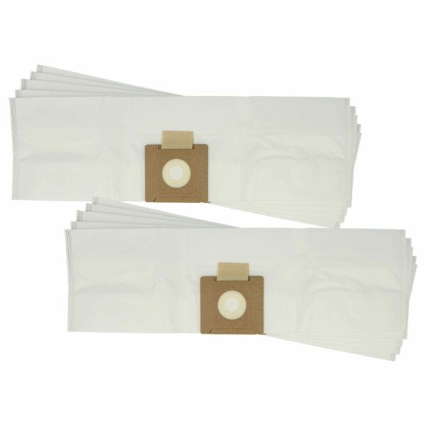 Pack de 10 Sacos para Aspirador Cleanfix 022.433 Tennant - Microfleece vhbw