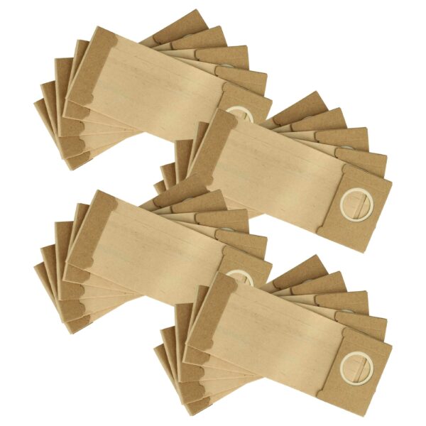 20x Saco de Filtro Turbo para Lixadora Orbital Metabo 4007430440211 - Papel Duplo