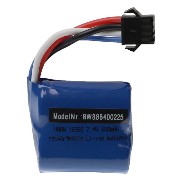 Bateria vhbw para UDI 001 - 600 mAh 7.4 V Li-Ion